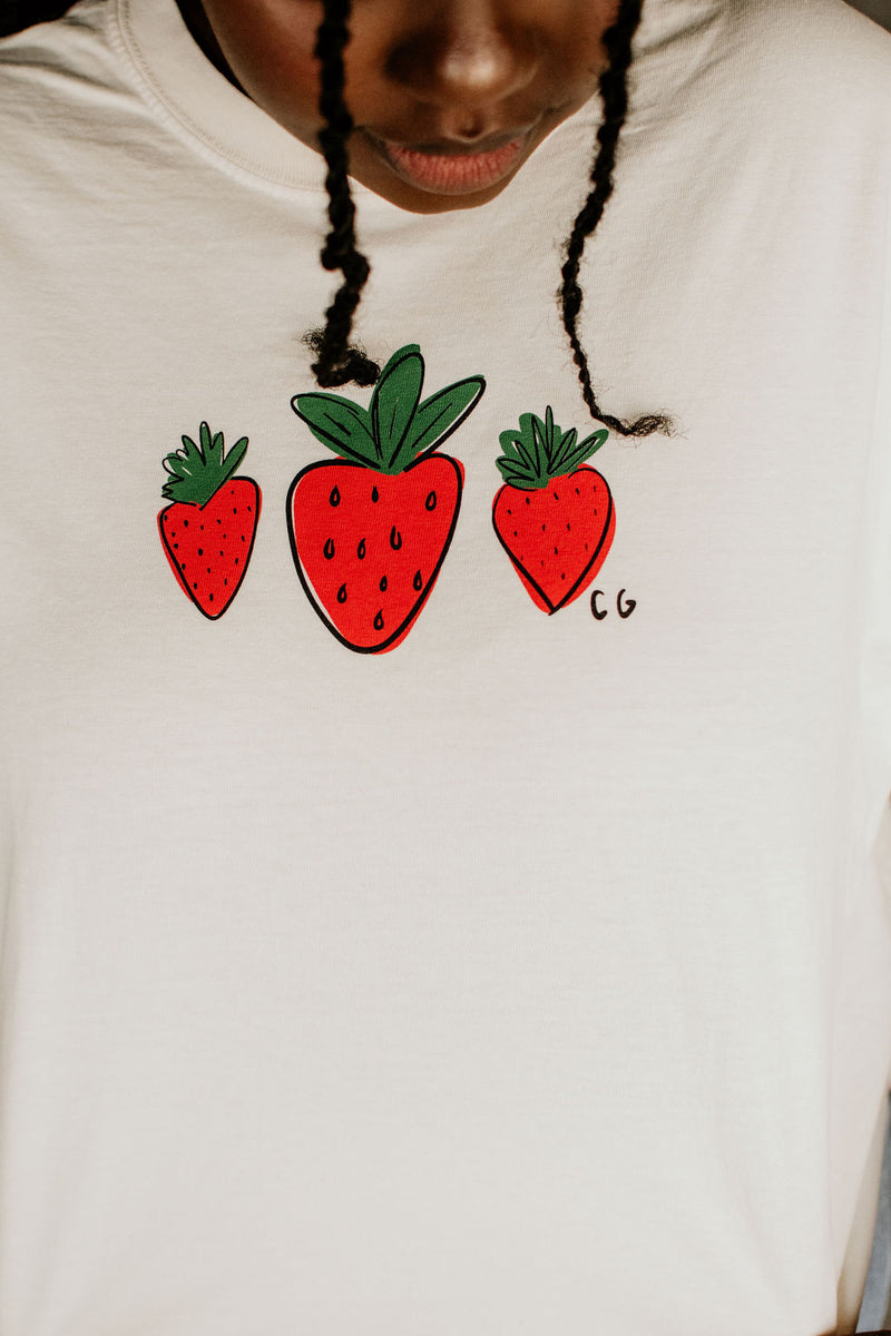 NUTRITION FACTS Strawberry Comfort Colors Tee